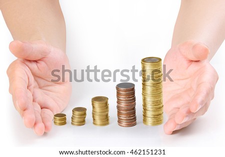  Coin to money in human hand, business ideas