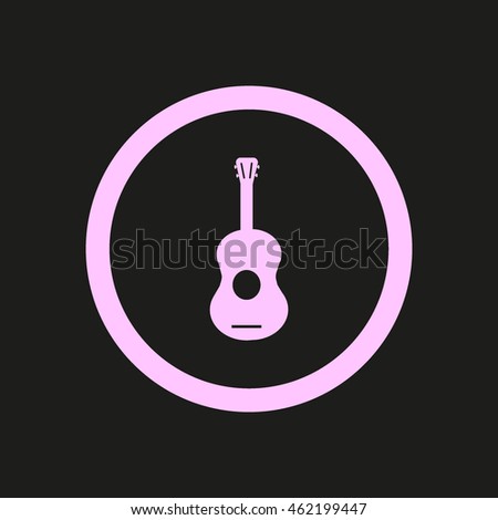 guitar icon vector
