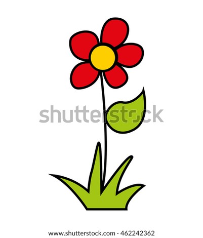flower floral nature icon vector isolated graphic