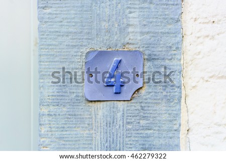 Blue house number four