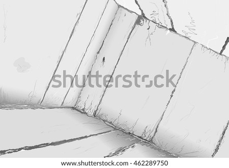 Concrete abstract room