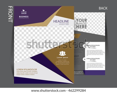 Vector Flyer, brochure, magazine cover template can be use for print and publishing. Royalty-Free Stock Photo #462299284
