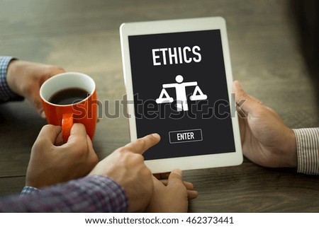 ETHICS BUSINESS SEARCH WEBSITE INTERNET SEARCHING CONCEPT