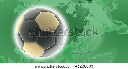 Flag of Libya, national country symbol illustration sports soccer football