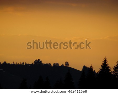 
Bright and unique sunrises and sunsets in the Carpathian mountains. In the photo I wanted to show small areas of the mountains, which are a small part of the Carpathian mountain range.