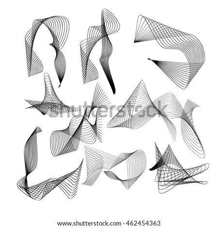 Abstraction of lines. Vector