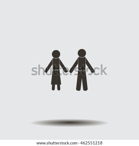 Vector Man & Woman restroom sign