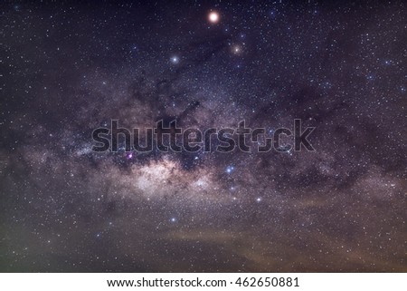 The center of the milky way galaxy, Long exposure photograph