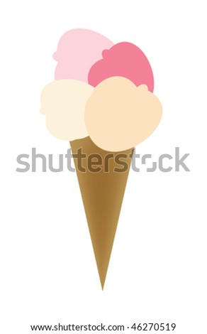 Ice cream illustration.