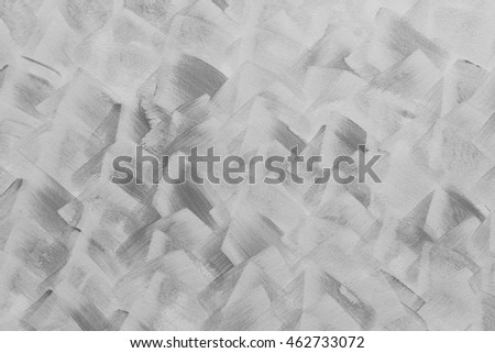 Abstract art black and white color paint in cement wall, horizental pattern background.