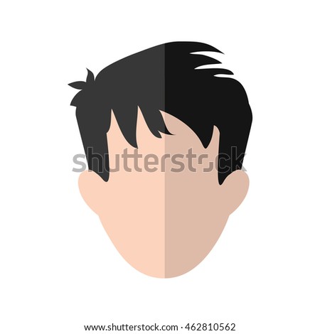 man male avatar cartoon social media icon. Isolated and flat illustration. Vector graphic