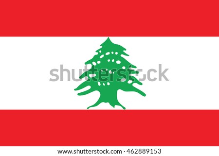 flag of Lebanon.