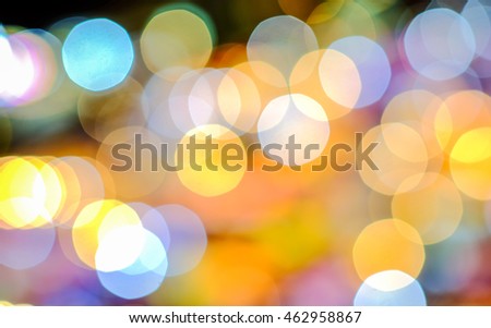 Artistic style - Defocused abstract texture bokeh city night lights