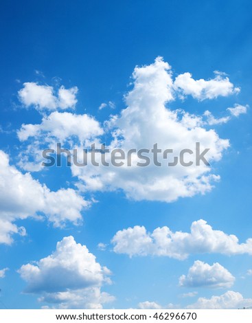 colorful bright blue sky background