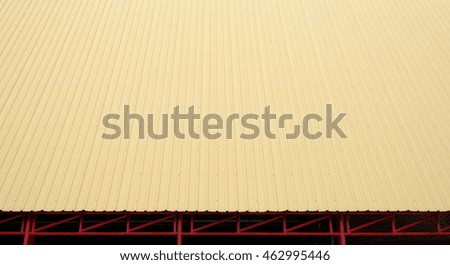  yellow metal sheet roof
