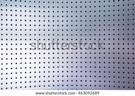 curve stainless steel with holes background and texture, metal background, bend aluminium sheet with holes