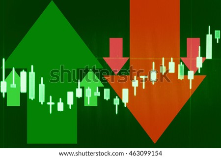 Candle stick graph chart of stock market investment trading. Trading&analysis of Forex graph, Forex trading, Forex market, and Forex education. This is a digital information represent via chart.