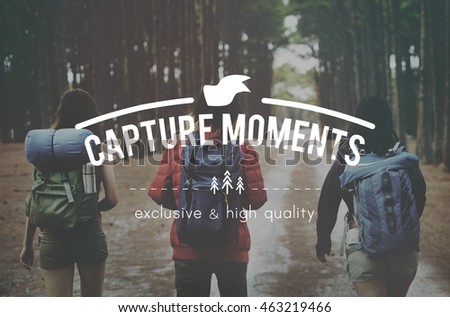 Capture Moments Memories Collection Concept