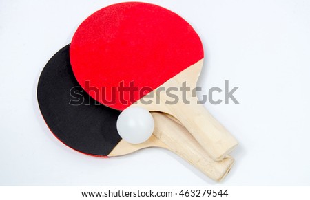 Ping Pong On a white background.