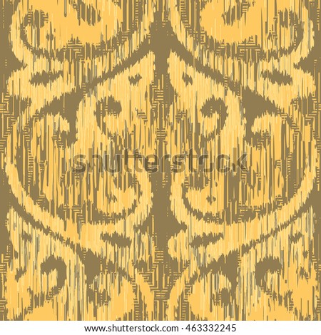 Distressed damask pattern seamless background tile
