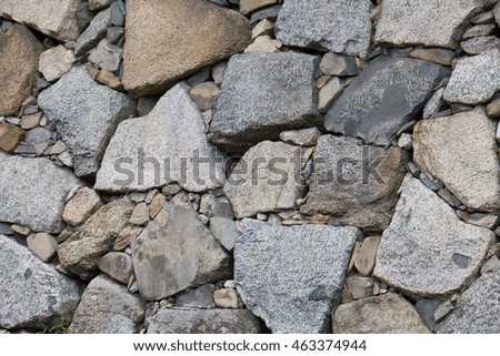 Background wall made of stone