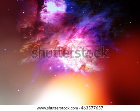 Universe Is Not Enough series. Artistic background made of fractal elements, lights and textures for use with projects on fantasy, science, religion and design