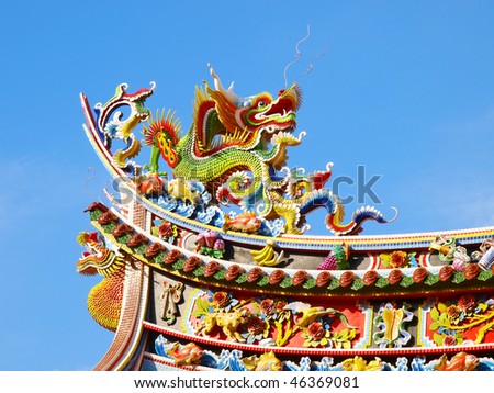 Roof of chinese temple