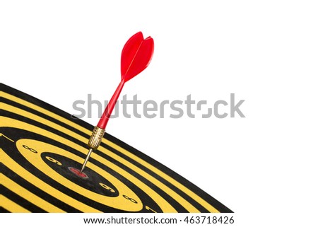 dart target board, abstract of success isolated on white background.
