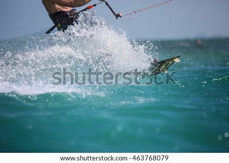 Kite surfing, Kite boarding action photos