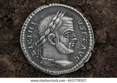 Roman coin,  emperor, denarius