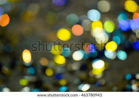 BYellow bokeh glitter defocused lights abstract background