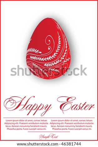 Easter eggs, vector illustration