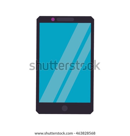 Smartphone technology gadget icon. Isolated and flat illustration. Vector graphic