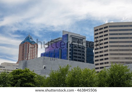 View of buildings in downtown Portland, Oregon