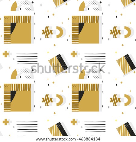 seamless texture with geometric shapes. Covers for books, postcards, flyer, notebooks, cover magazines. Vector Illustration. eps10