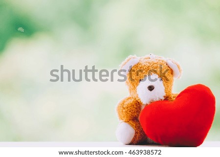 teddy bear and valentine