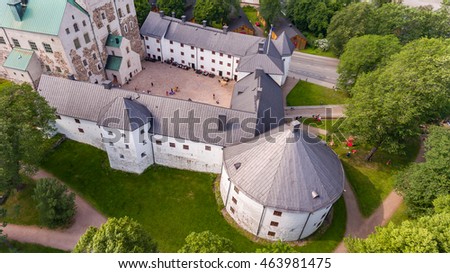 Turku Castle, aerial photo