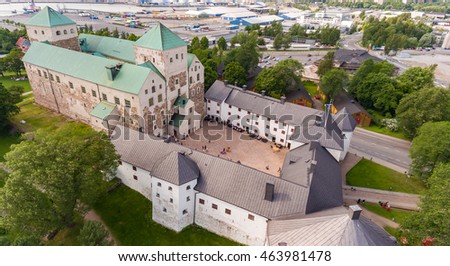 Turku Castle, aerial photo