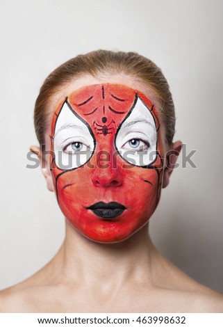 face painting - Spiderman