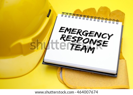 Emergency Response Team. Safety & Health at Workplace Concepts. Royalty-Free Stock Photo #464007674