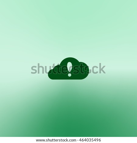 Illustration of an isolated cloud vector icon