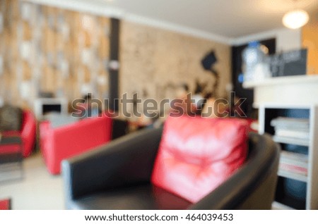 blur  Coffee shop background with warm light : for background use