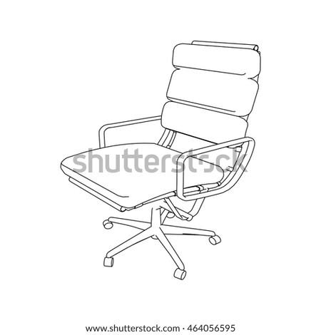 office chair sketch vector