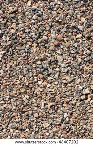 Background texture of colorful gravel floor