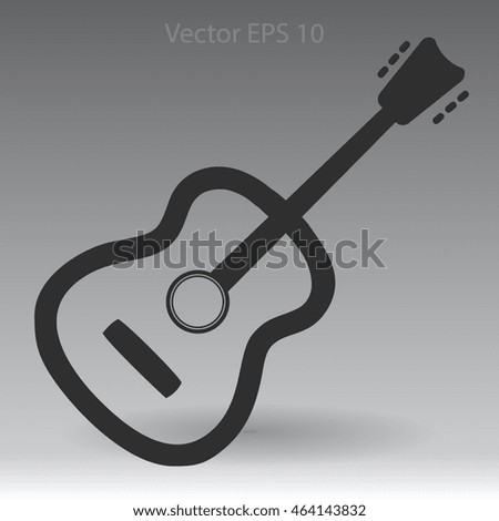 To play guitar vector illustration