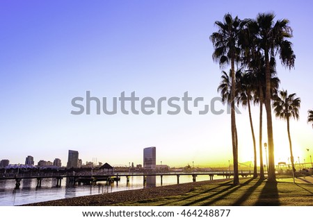 San Diego sunrise.  San Diego, California USA.