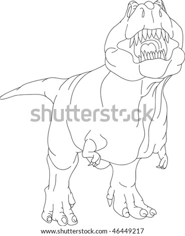 vector - dino  isolated on background