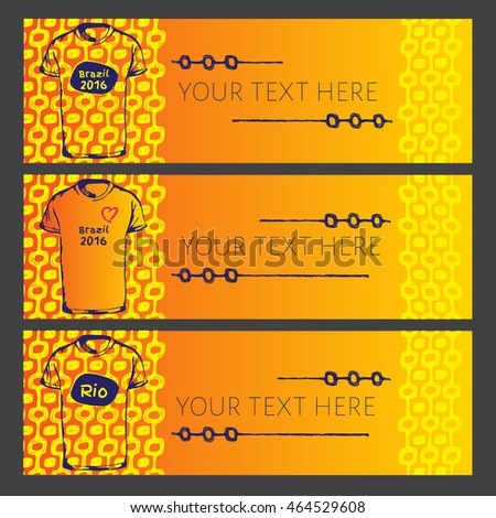 Concept brochure, Web sites, page, leaflet, logo and text separately. Abstract vector template design with colored lines Ipanema pattern. Brazil 2016 t-shirt. Ipanema, brazil pattern.