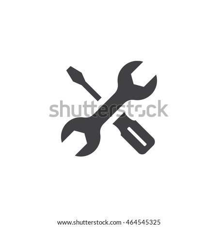 services icon or button isolated vector illustration on transparent background Royalty-Free Stock Photo #464545325