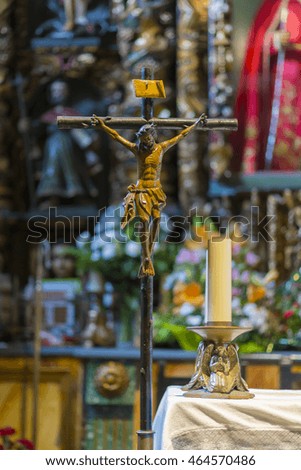 Crucifix in a church.